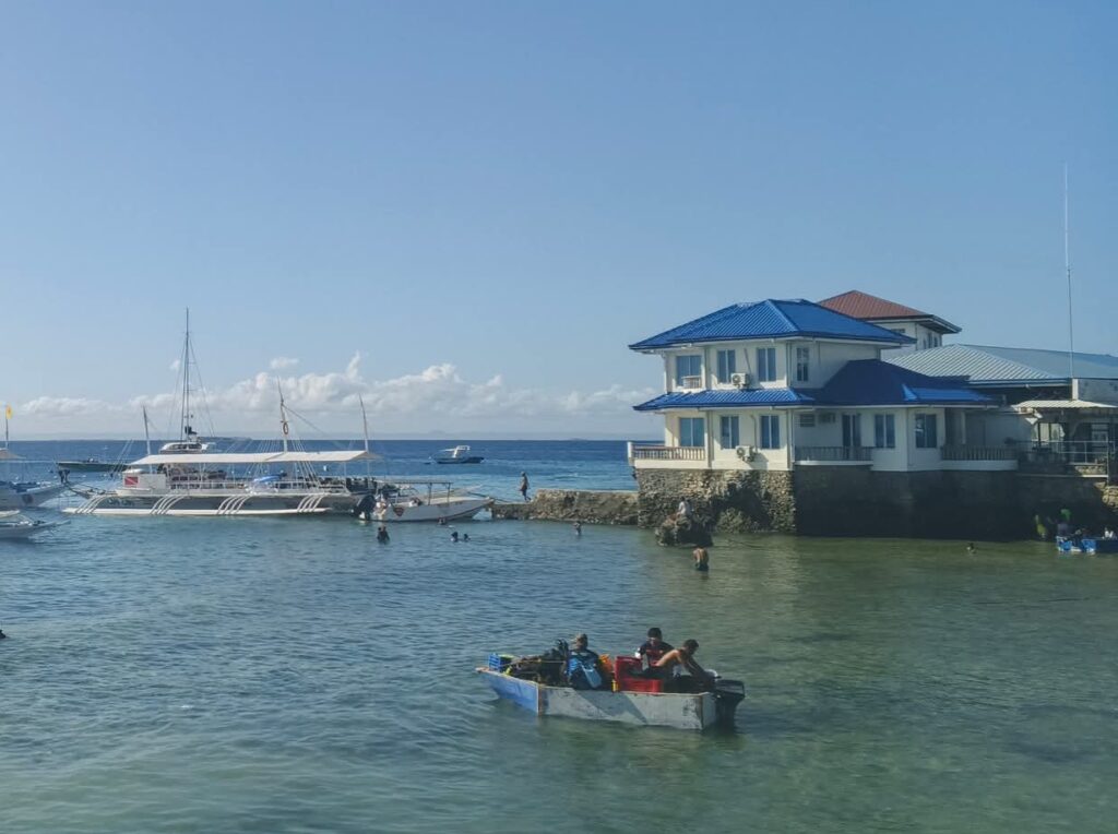 Kontiki Dive Resort Mactan seen from the Maribago Wharf